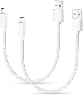 Basesailor USB Type C Charger Cable 1FT 2 Pack,Car Charging Cord for New iPhone 17 16 15 Pro Max Plus 2023,Samsung Galaxy S10 S10E 10E S20 FE S23 S22 Plus Ultra,A51 A52 A53,Google Pixel 9 pro 8 7 XL
