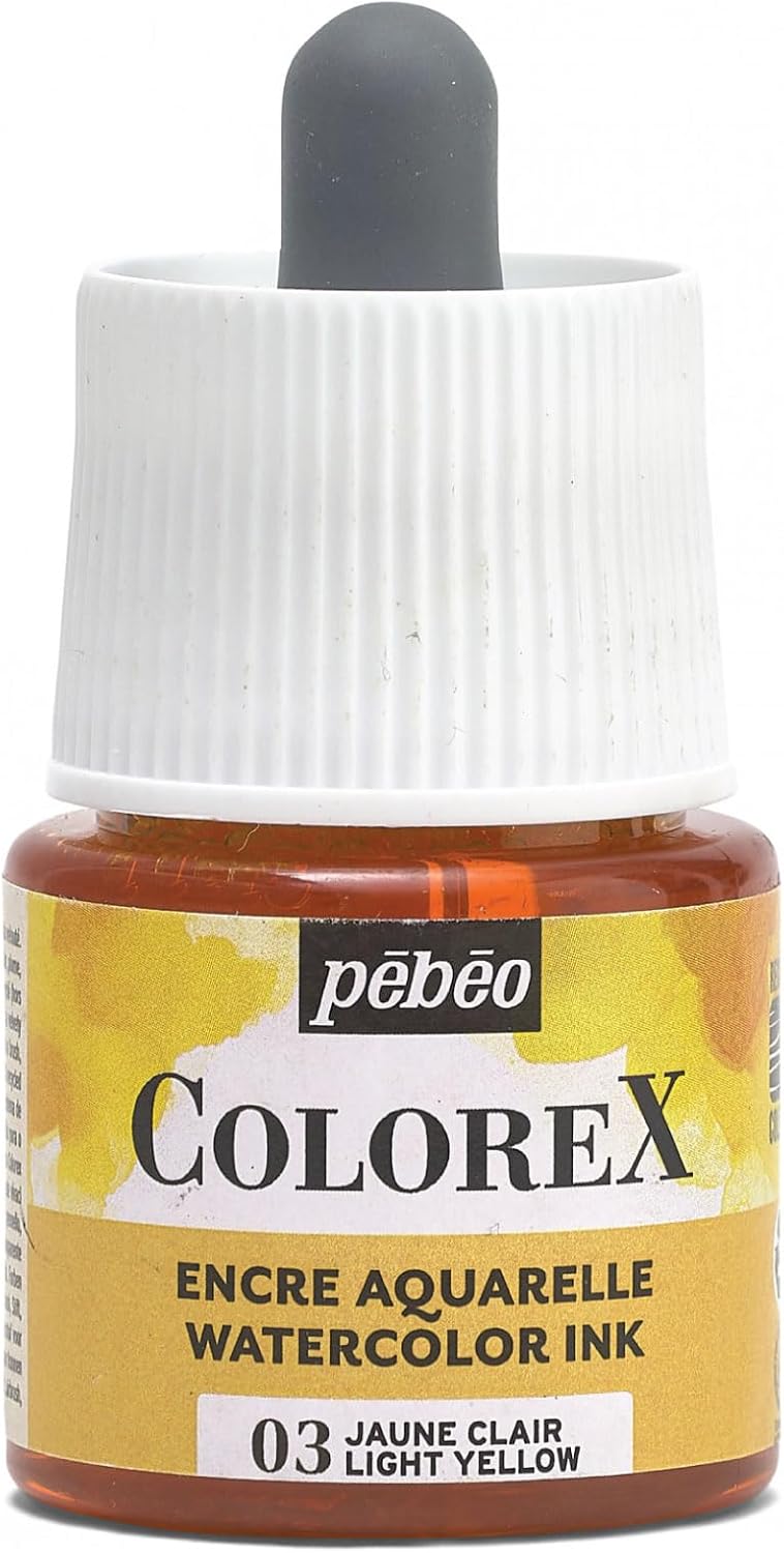 Amazon.com: Pébéo - Colorex Ink 45 ML Light Yellow - Colorex Watercolour Ink Pébéo - Velvet ...