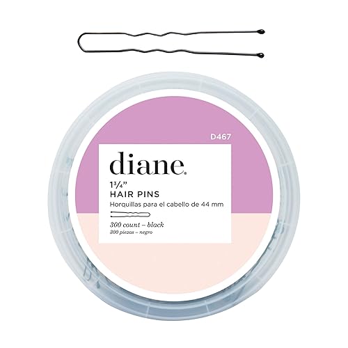 Miniatura 1 de Diane Horquillas para el cabello de 1.75 pulgadas, color negro, paquete de 300 unidades, caja de 12 contenedores