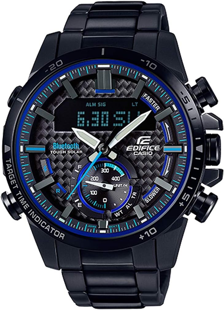 CASIO EDIFICE ECB-800DC-1AJF [Smartphone Link Series EDIFICE Connected LCD Chrono Motorsport Design Black/Blue]