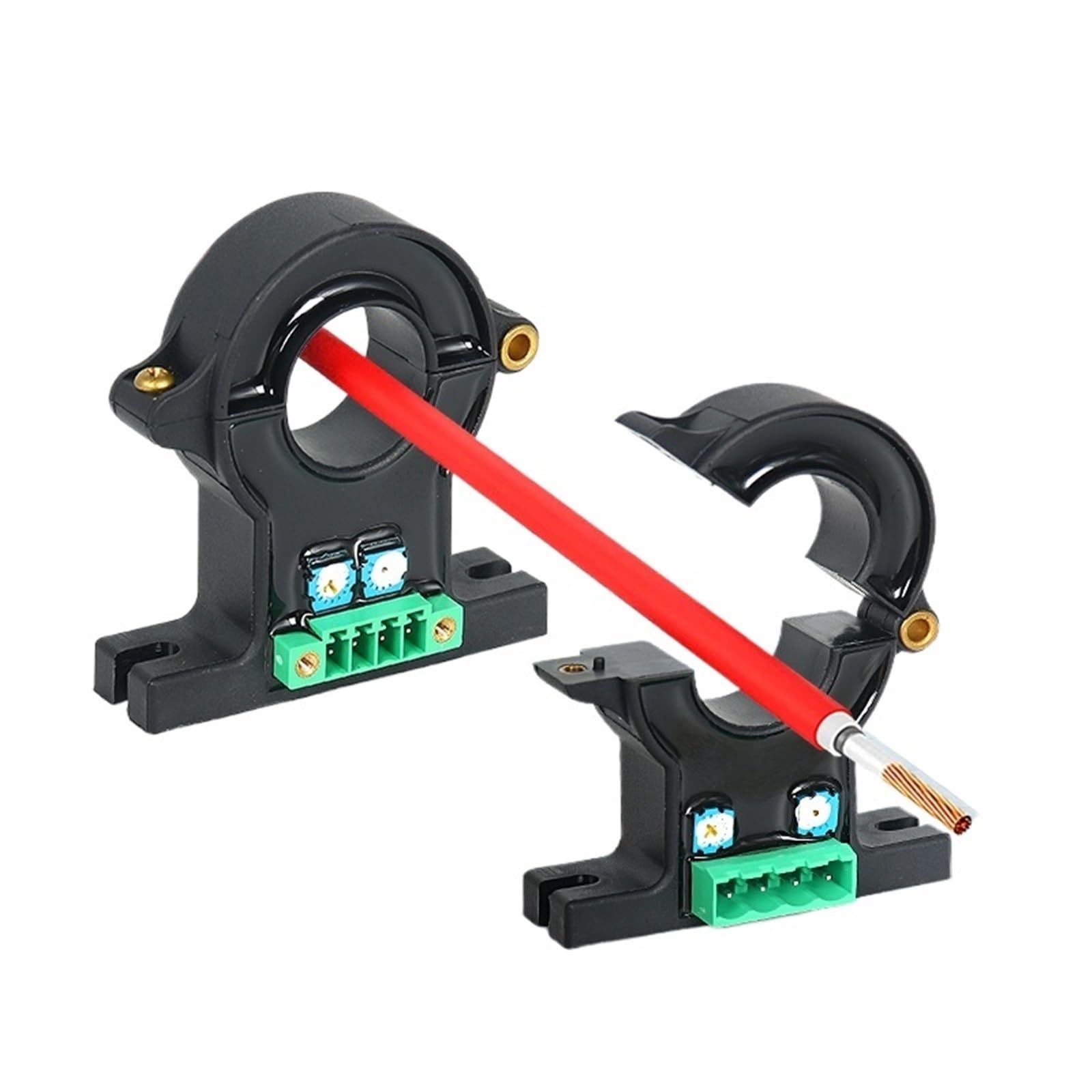 Transductor de corriente continua 400A con núcleo partido analógico de 5V y PWR 24V 4