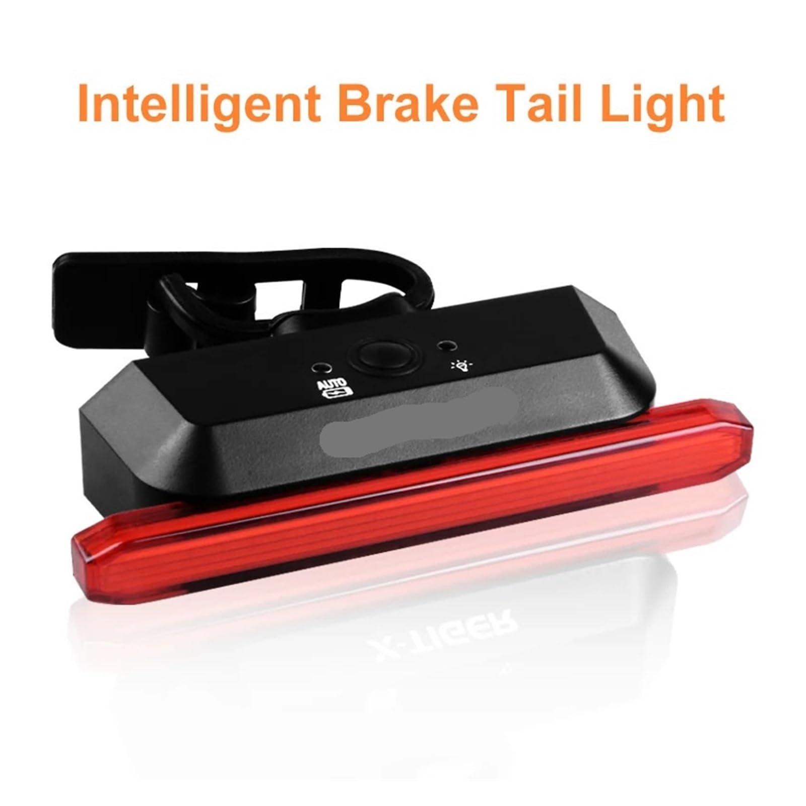 Feu arrière de vélo LED de freinage Intelligente, 1 pièce