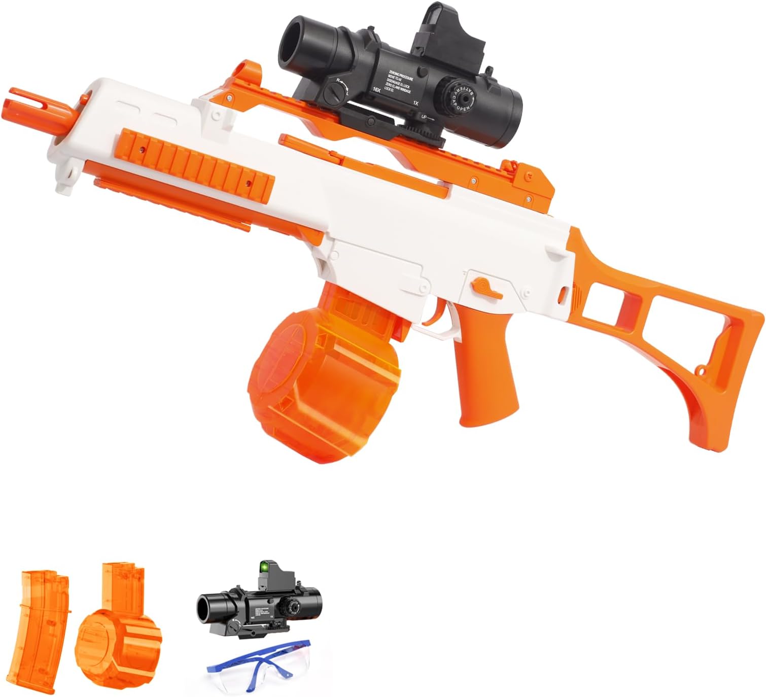 Automatic Toy for audlt,Big Toy Blasters for Outdoor Ages 14+ Adult,Ideal Gift (Orange2)