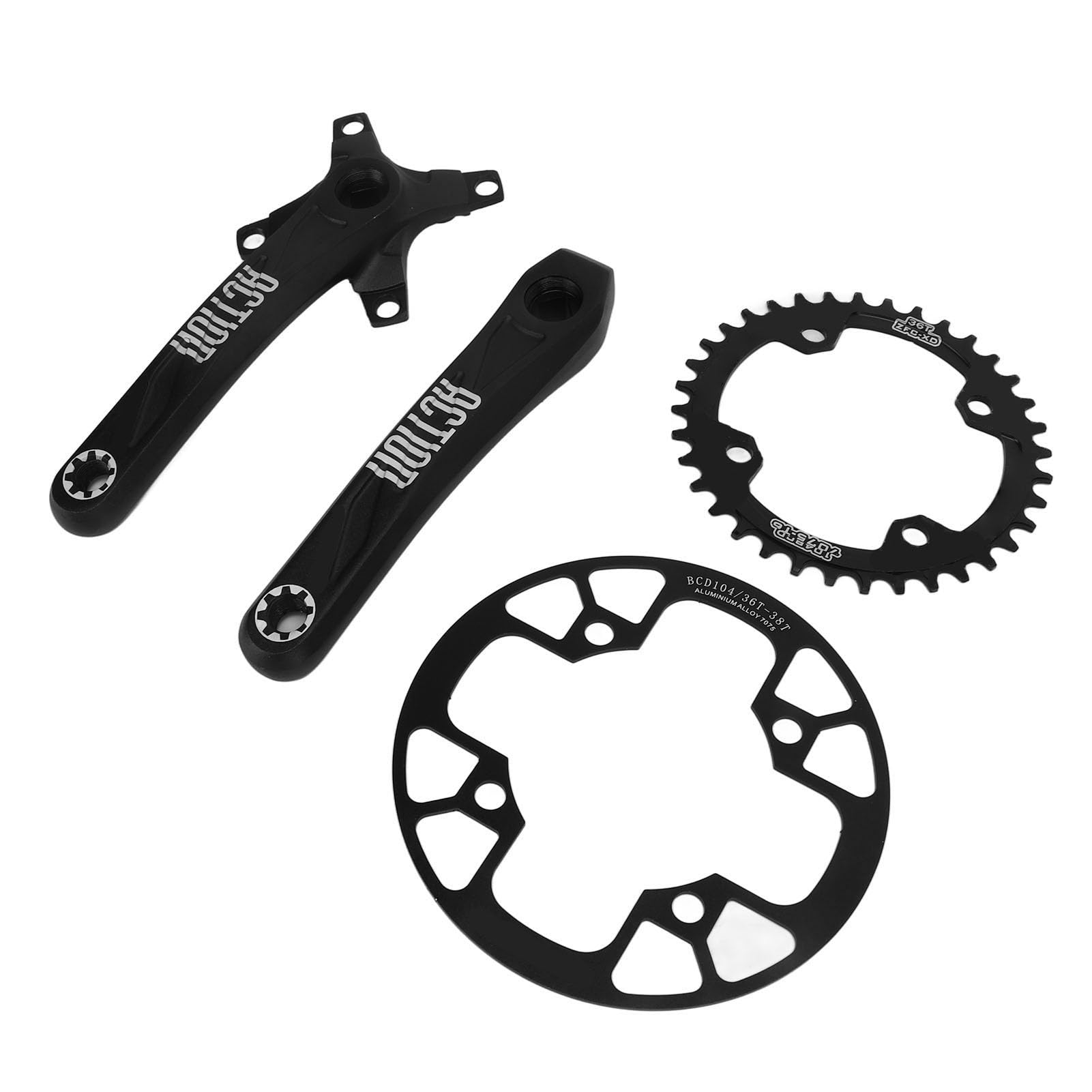 Mechanizm Korbowy Rowerowy 104 BCD Mechanizm Korbowy do Roweru Górskiego Stop Aluminium 170 Mm Części do Naprawy Rowerów Górskich Szosowych