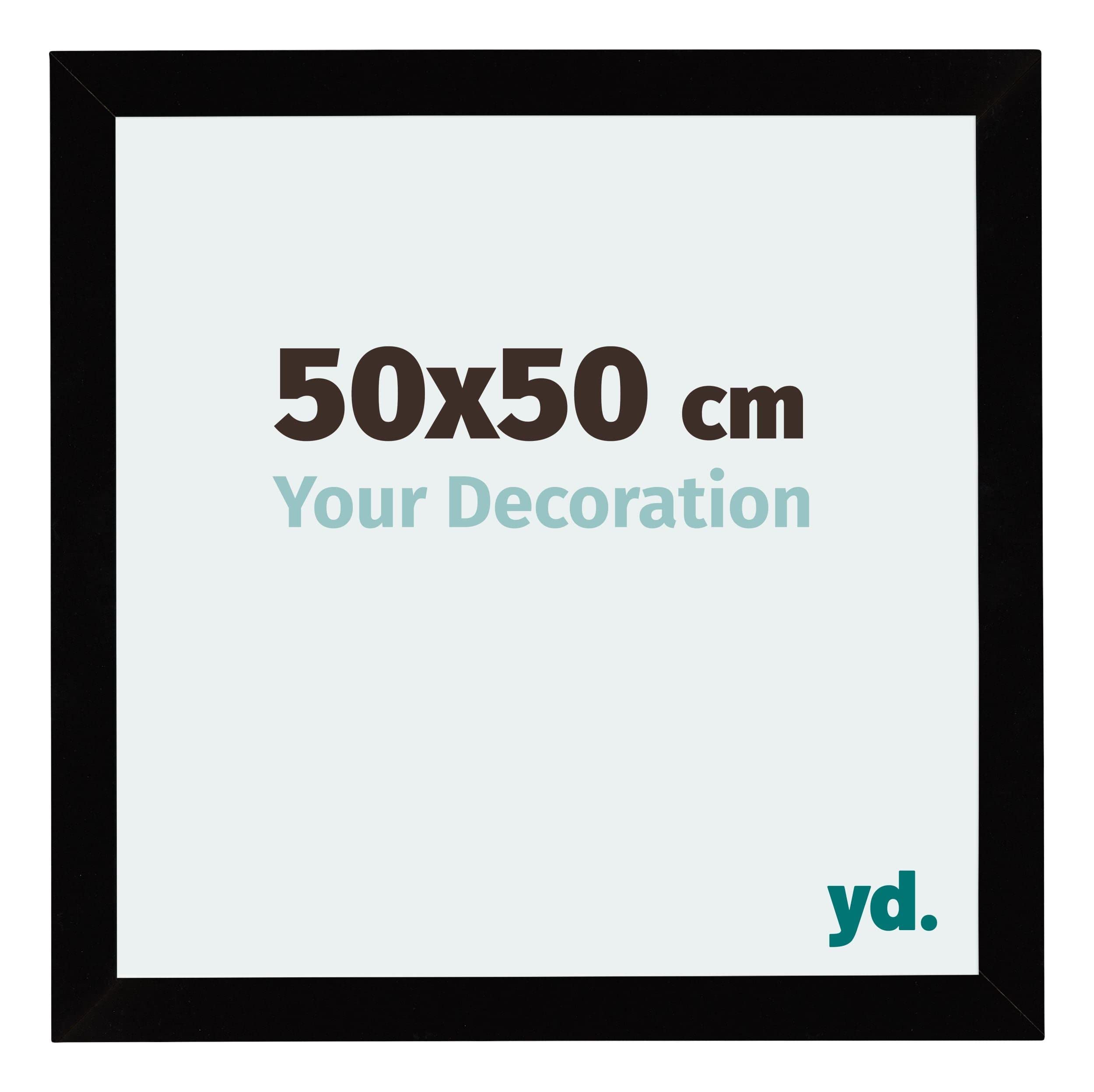 Your Decoration - Puzzle frame 50x50 - Black High Gloss - Puzzle frame 500-1000 Pieces - MDF Photoframe - Mura