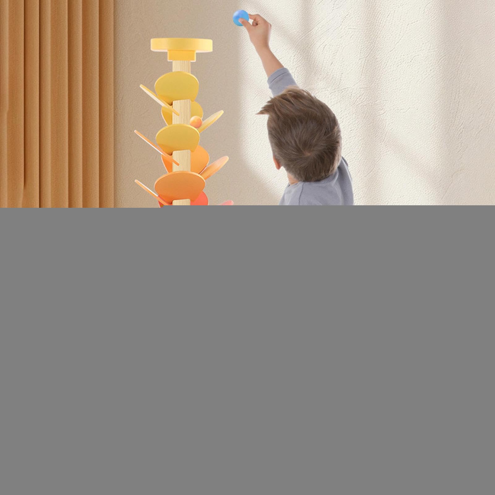 Pista de Canicas de Madera Juguetes Educativos Musicales Divertidos