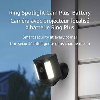 Ring Spotlight Cam Plus, Battery+ソーラーカメラ Ring Spotlight Cam Plus Battery Black - 1080p HD | The Home
