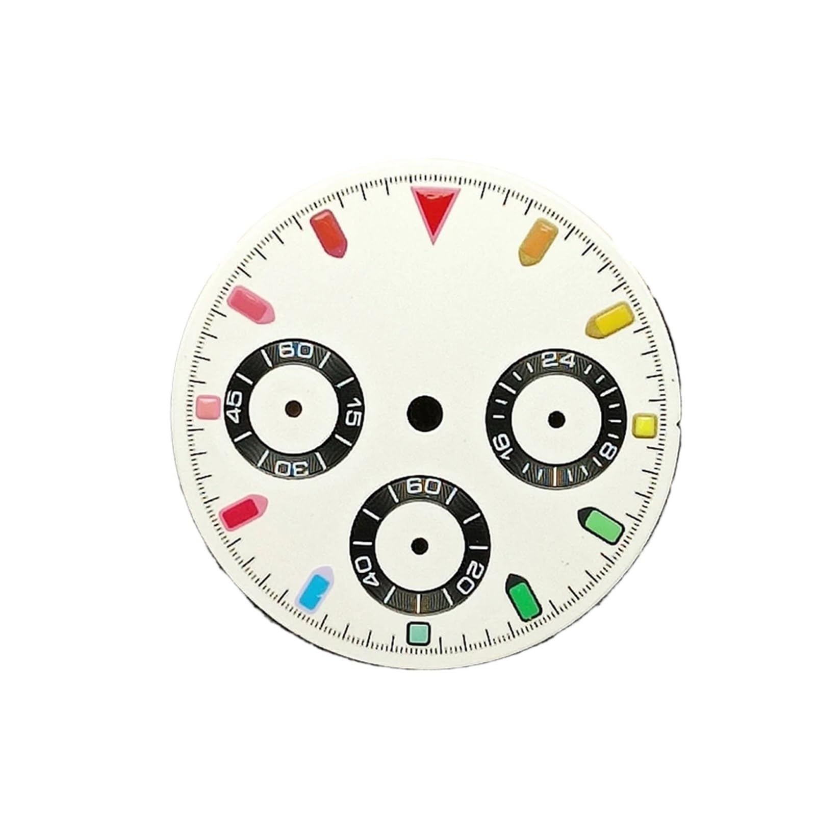 Generico Quadrante Verde Luminoso Da 29 Mm Quadrante For Orologio Da Uomo Con Movimento VK63