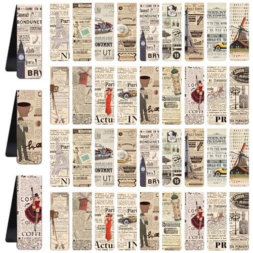 Magnetic Bookmarks Set,36 Piezas Marcapáginas