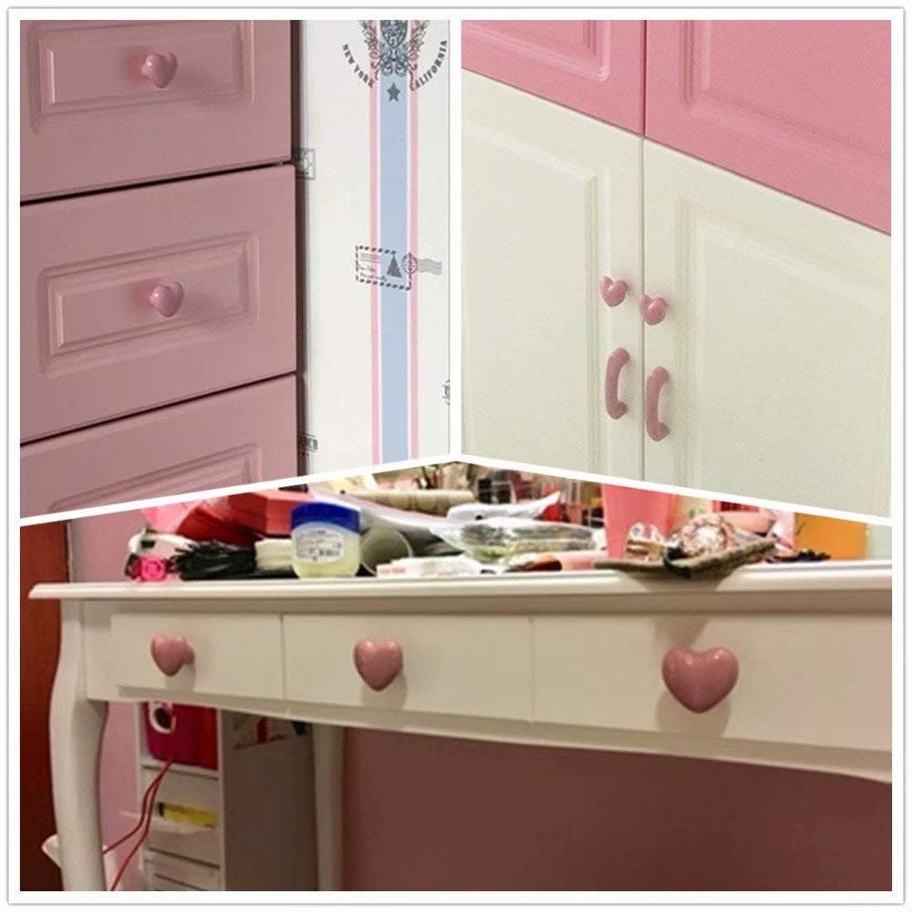 NAKUPENDA 6 stuks ronde keramische meubelknoppen, keramische knoppen met ronde greep voor kasten in kinderkamer, keuken en boekenkast (lichtblauw