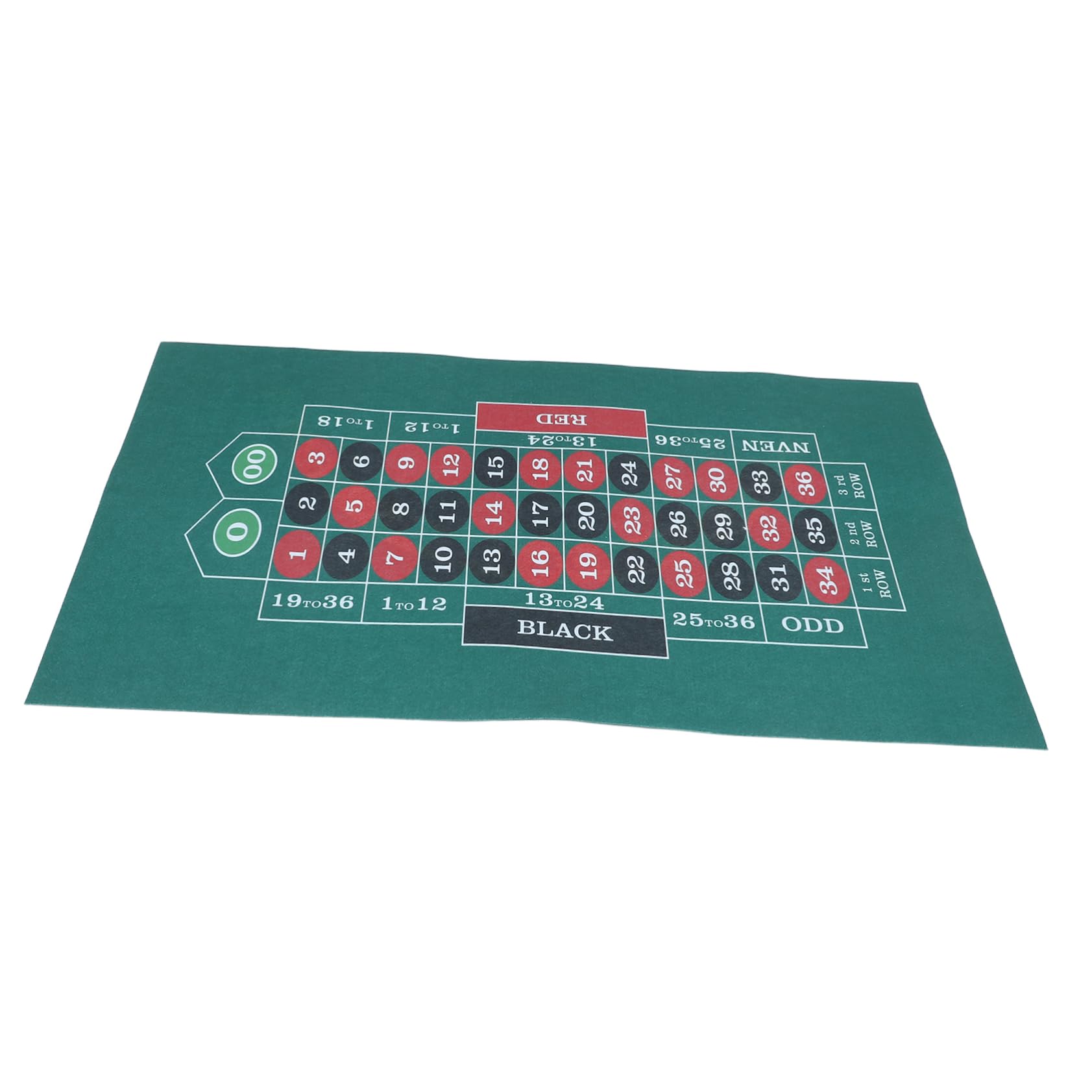 CIYODO Double-Sided Poker Tablecloth Waterproof Felt Surface for Poker Night Family Gatherings Theme Parties Playmat