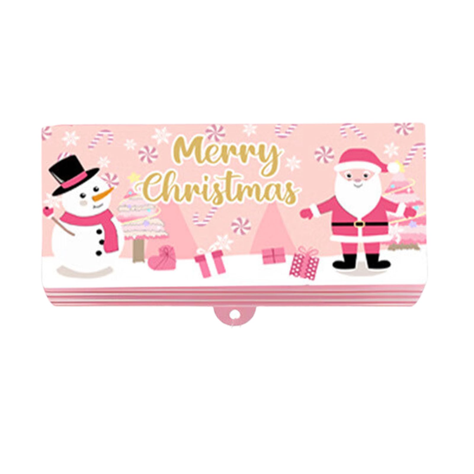 TFAOYS Christmas Santa Money Cards Holder 10 Slots Paper Design for Holiday Parties Paper Cash Gift Pockets