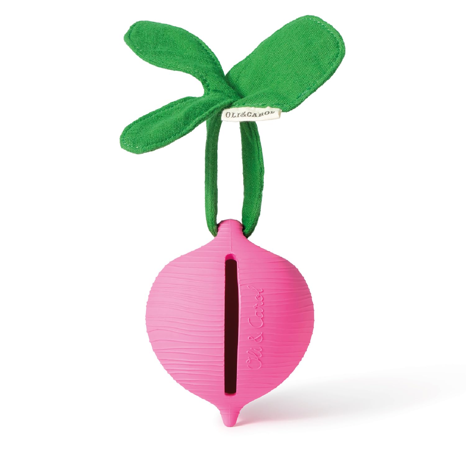 Oli & Carol - Boîte à Sucette en caoutchouc naturel - Cadeau pour parents et bébés - Ramona the Radish