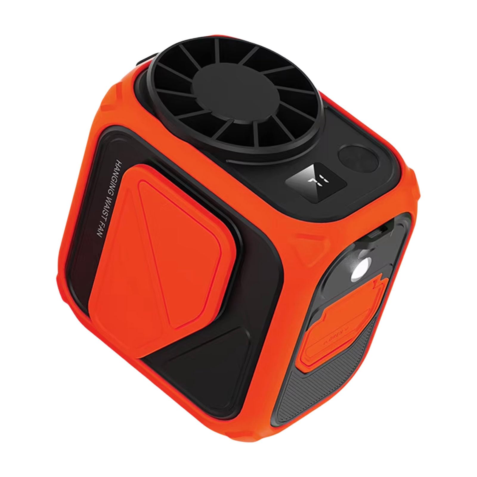 TAZIZI Wearable Waist Fan 6000mAh Clip Rechargable Cooling ABS Texture Portable Present for Sports Enthusiasts Portable Waist