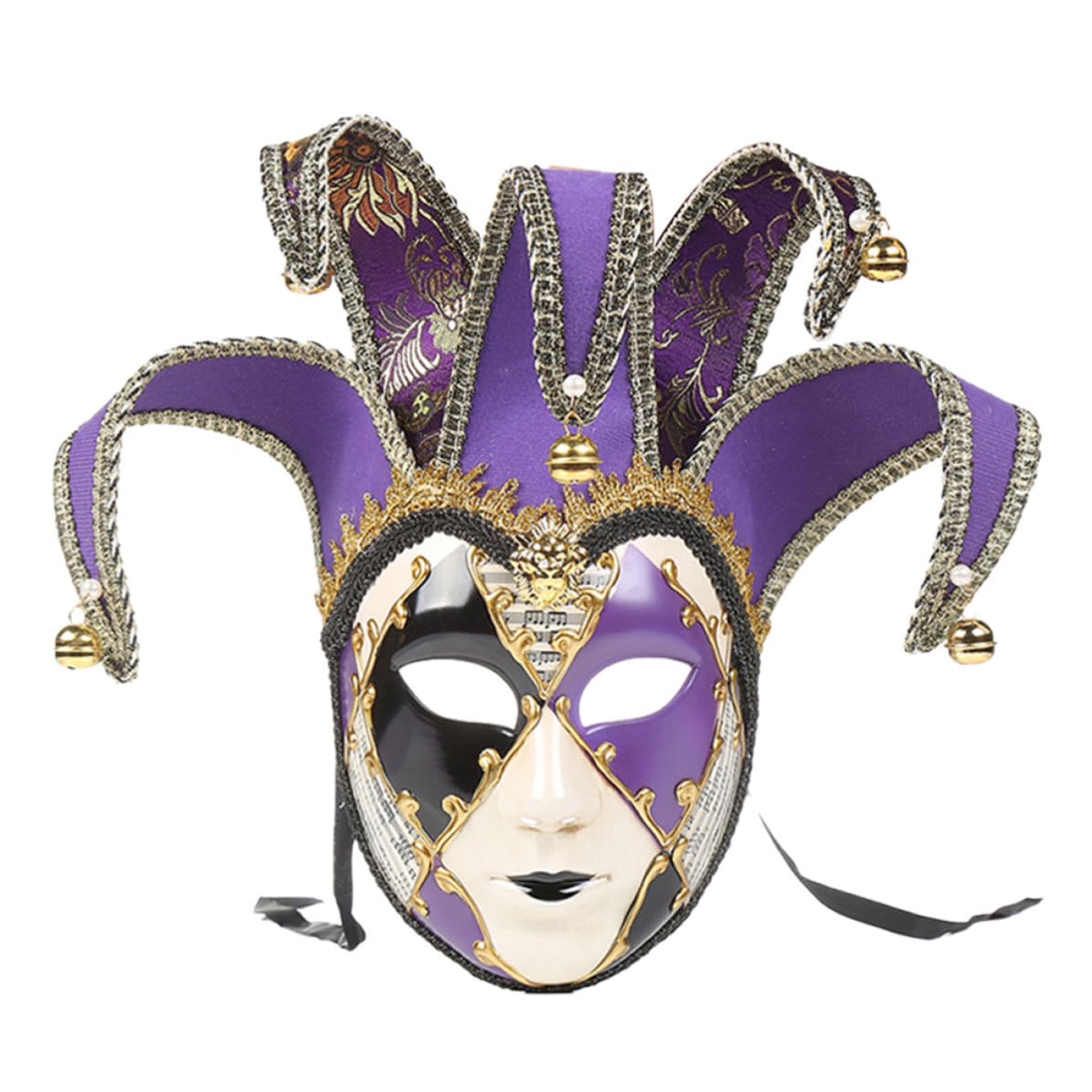 Veneciana de Plástico Púrpura de Cara Cómoda Olor para y Fiesta Adecuado para y Disfraces Vintage