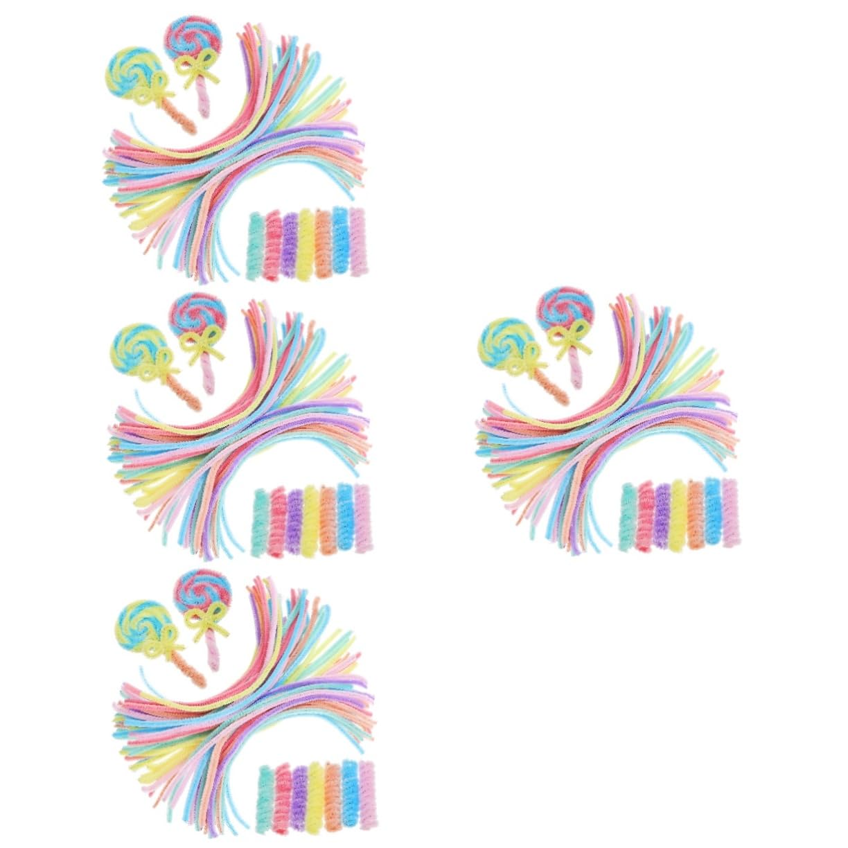 Chenille pipe cleaners multicolores NUOBESTY 1200 pièces pour loisirs créatifs