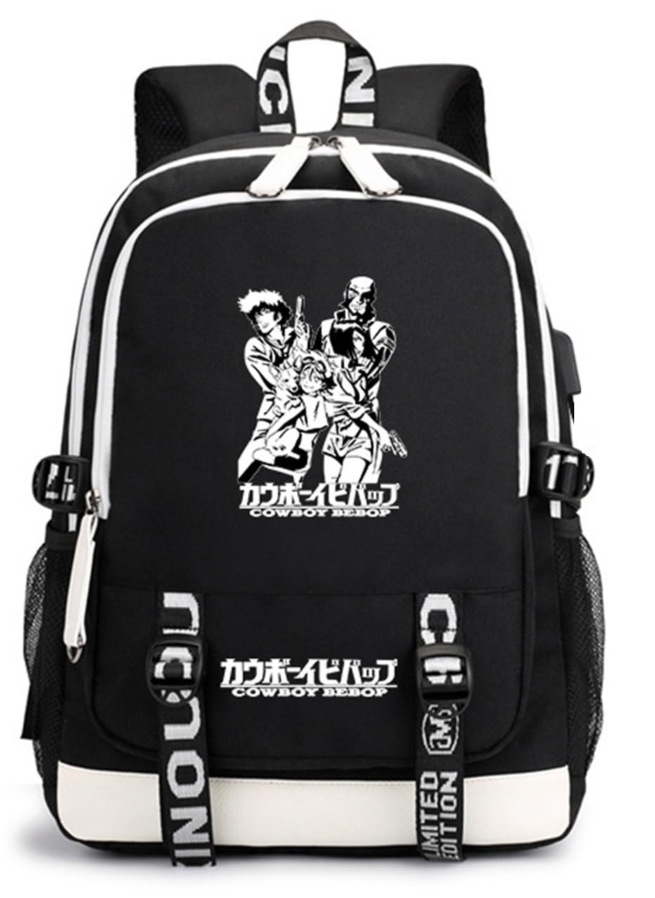 ISaikoy Anime Cowboy Bebop Backpack Daypack Laptop School Bag Bookbag 2