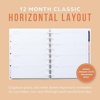 Happy Pack 2025 スウィングチェリー FL-SET 250115 Amazon.com : Happy Planner Disc-Bound 12-Month Planner, Jan