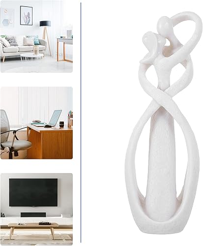 Miniatura 9 de VICASKY Decoración de mesa de comedor, estilo abrazo, beso, escultura abstracta, estatua coleccionable para el hogar, oficina, estantería,