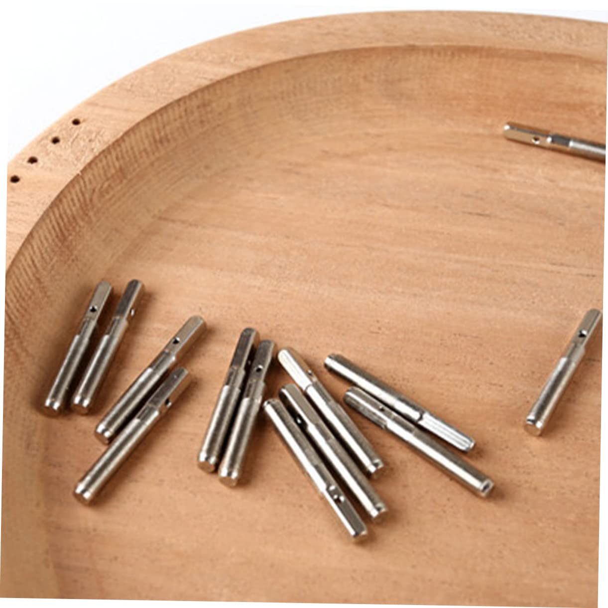 FAVOMOTO 2sets Metal String Musical Instrument Pins Harp Tuning Pins Lyre Zither Tuning Harp String Nails 16pcs*2