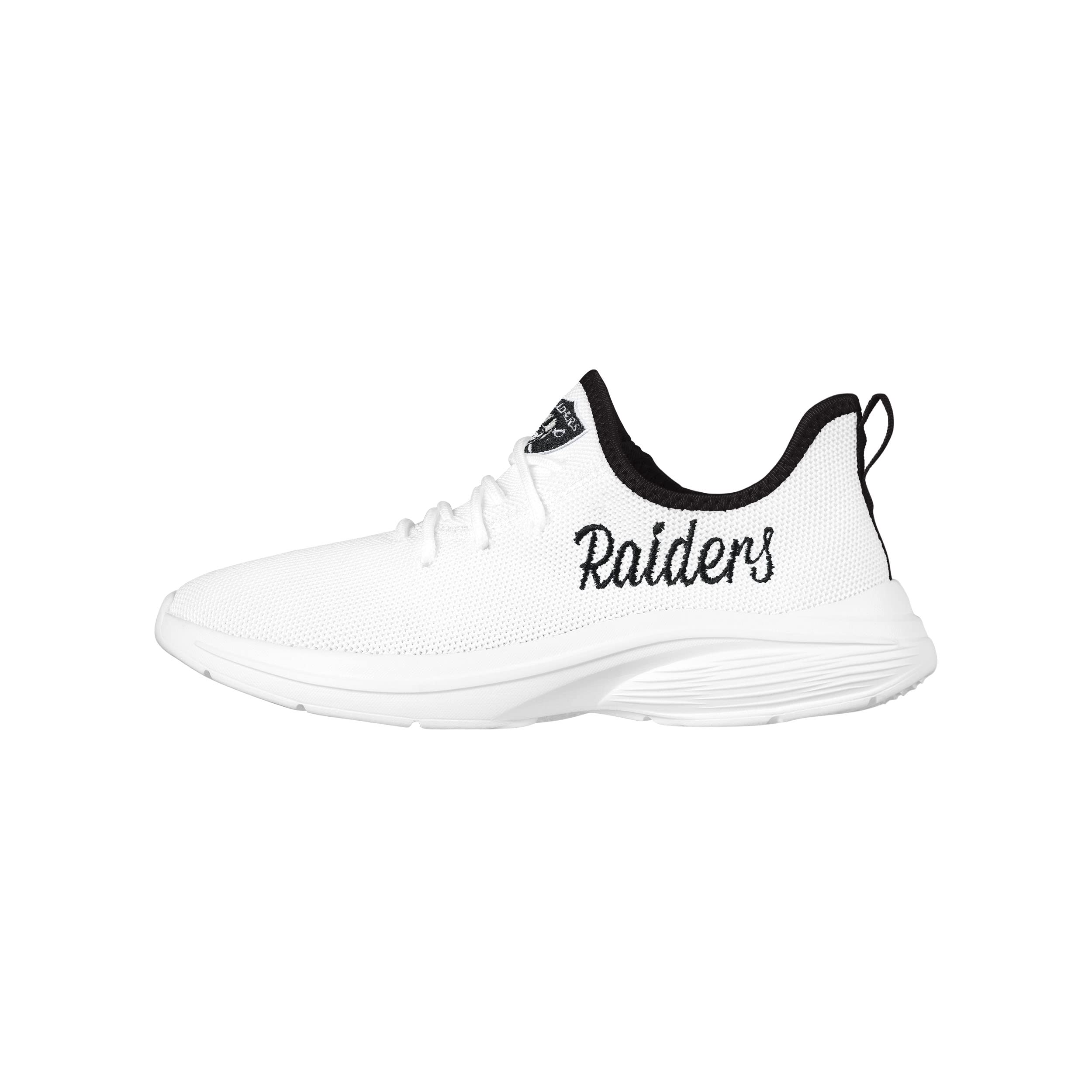 FOCO NFL Womens NFL Team Logo White Athletic Shoes Sneakers
