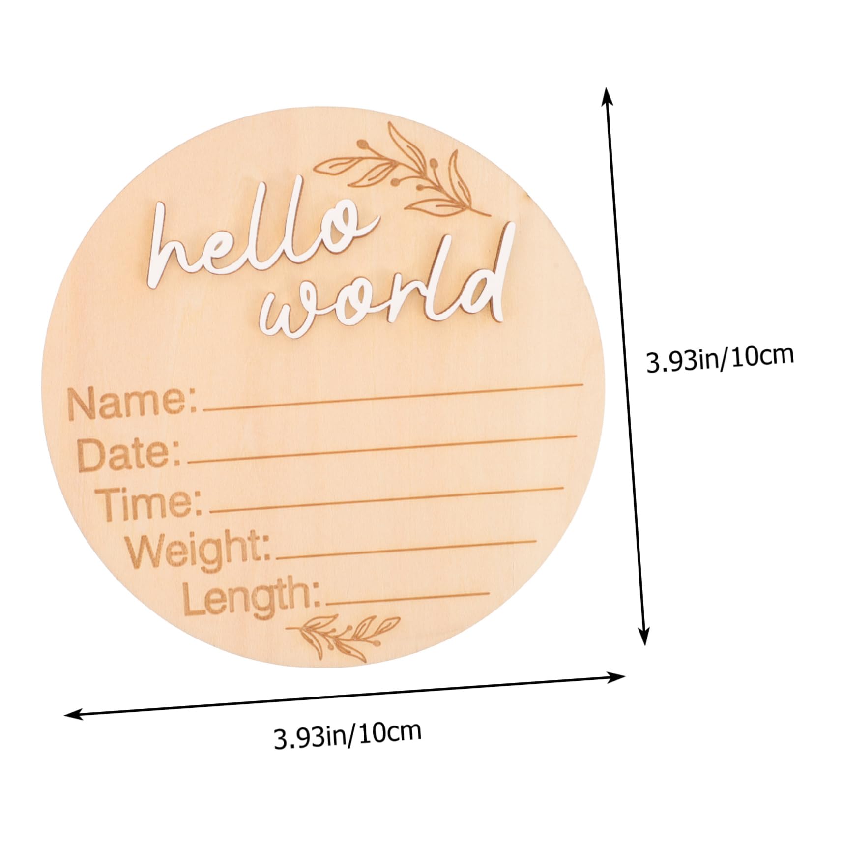 HAPINARY Birth Announcement Sign Wooden Baby Name Signs for Nursery Newborn Wooden Milestone Cards