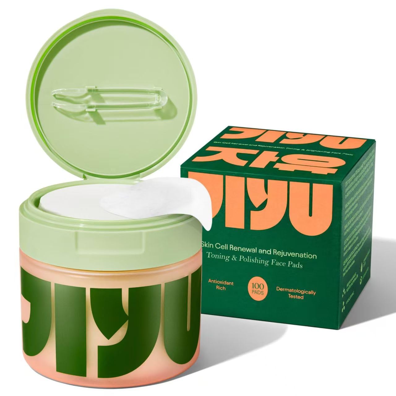 Jiyu Original Renewal & Rejuvenation Toner Pads – Sanfte Gesichtspflege für Anti-Aging, Aufhellung, Minimierung von Falten und gegen Pigmentflecken, intensive Pflege