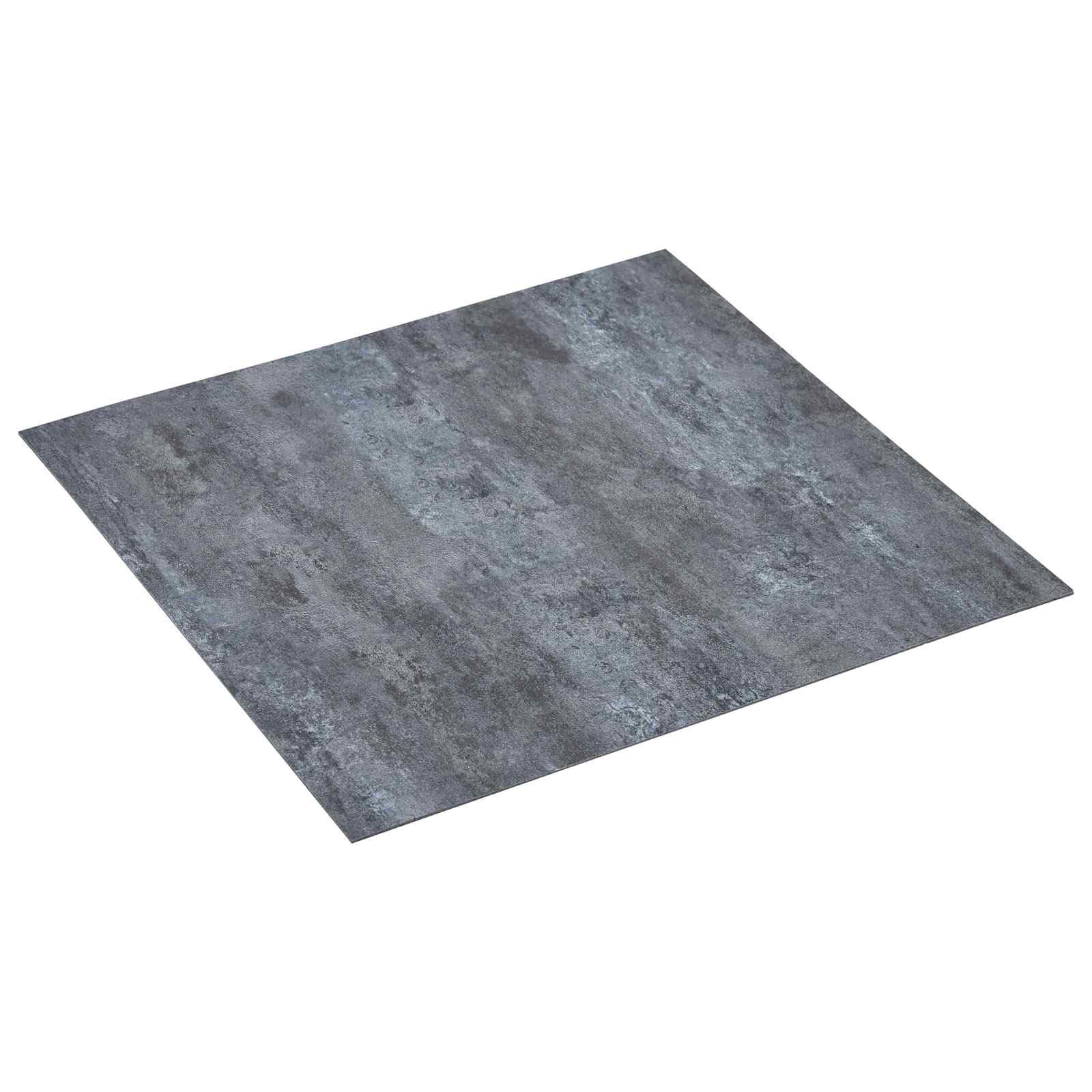 Baldosas autoadhesivas de PVC para suelo de mármol gris, 30,5 x 30,5 cm, 55 unidades