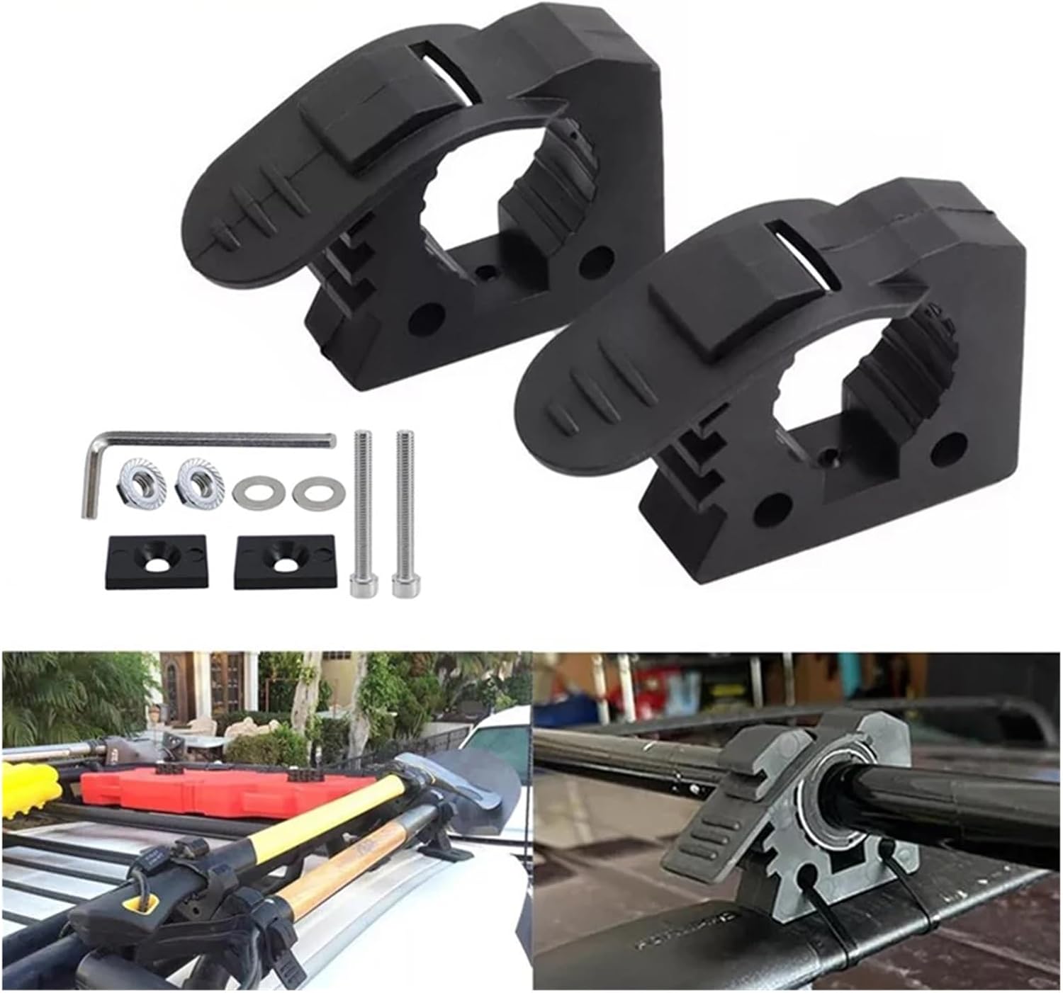 4/8 Pieces Rubber Clamps Quick Release Mounting Suitable For Automotive And Marine Accessory Installation Tools(4PCS)