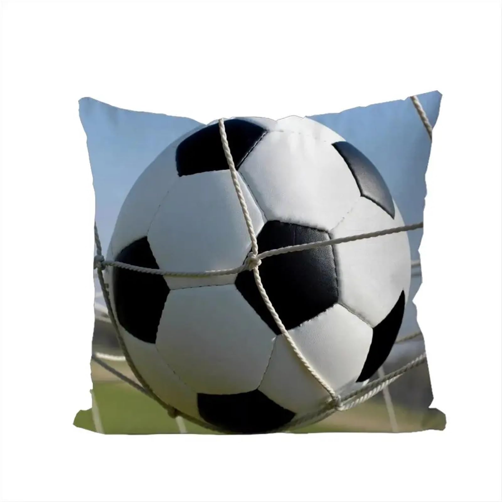 GIYXHU Football Pillow For Car Sofa Decorative Home Double-sided Print Plush Square Throw Cushion for Sofa(Color4)
