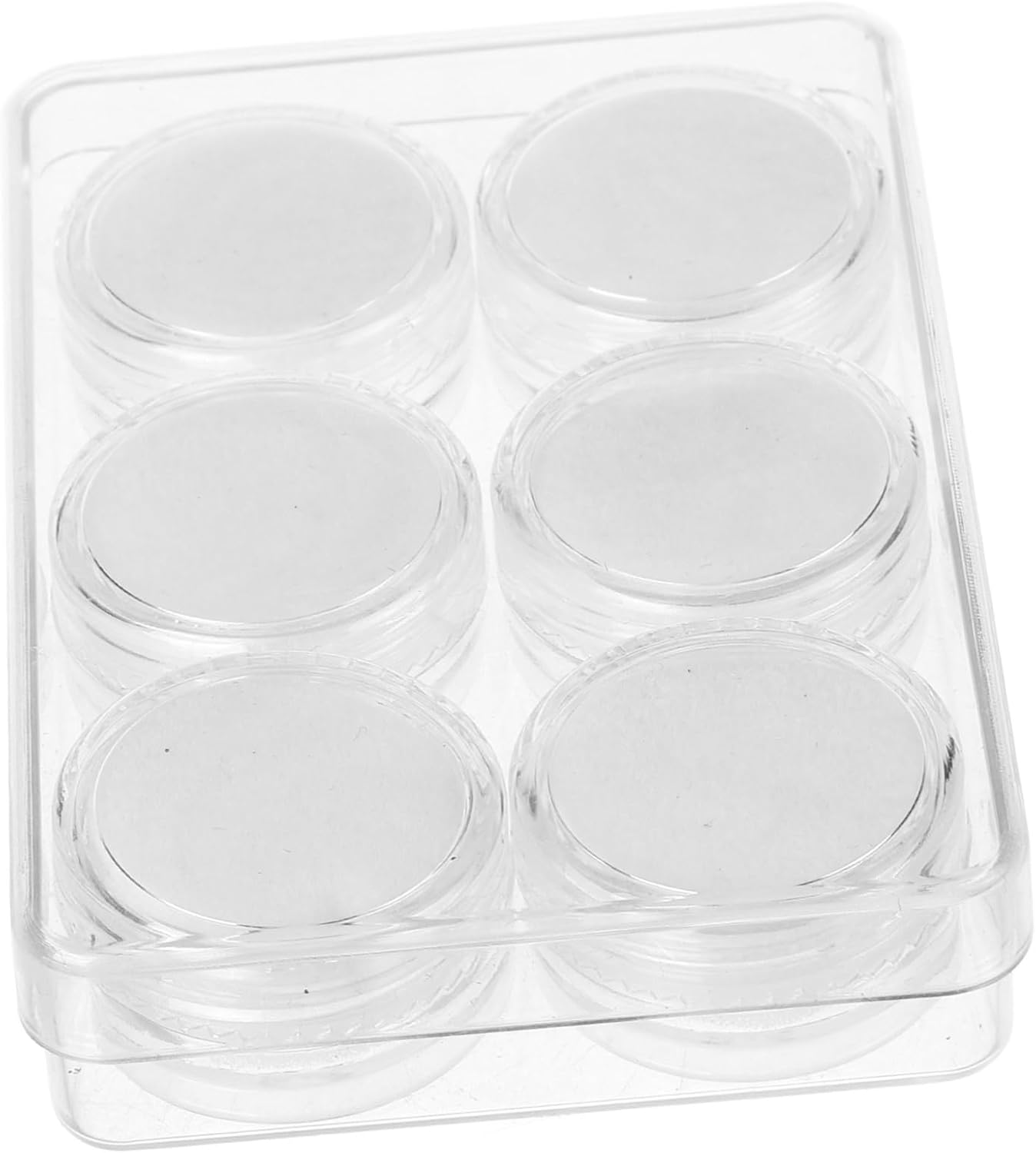 1set Gemstone Display Case Cover Organizer for Brooch Pins Small Jewelry and Loose Crystals Compact Storage Holder for Collectibles and Craft Accessories