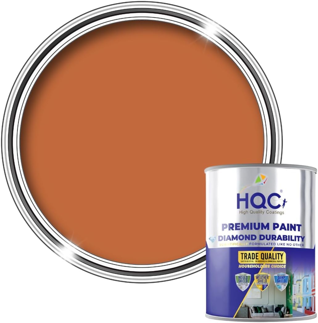Hqc Smooth Masonry Paint Weatherproof & Long-Lasting Protection For All Exterior WallsTerracota5L from B&Q