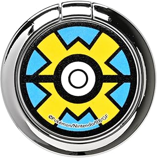iFace Finger Ring Holder ポケットモンスター/ポケモン スマホリング 薄型 フラットタイプ (クイックボール)【iPhone/Android対応 360度回転 リングホルダー アイフェイス 落下防止 スタンド スマートフォン リング ホールドリング 】