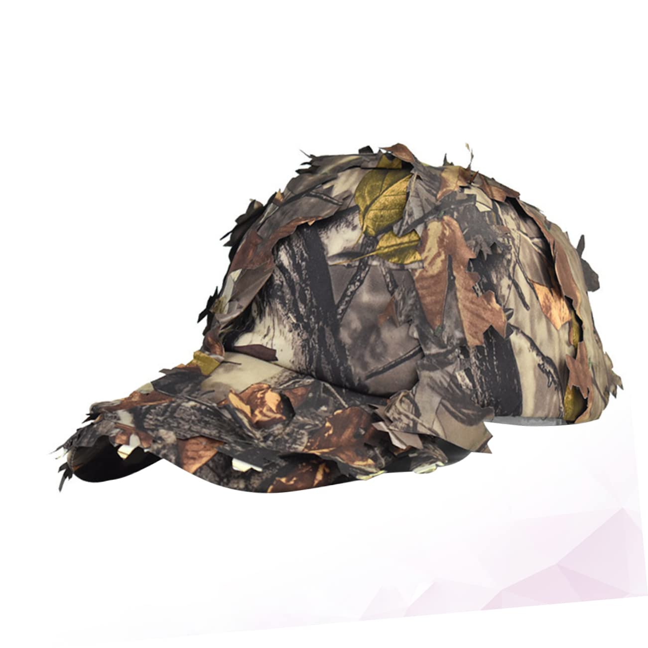 BESPORTBLE Gorra de béisbol de Camuflaje Senderismo Bosque Sol Sombreros para Hombres Tapa Largo Cubrir Gorras Deportivas Gorra de Hoja de la Selva Gorras de Pesca al Aire Yellow