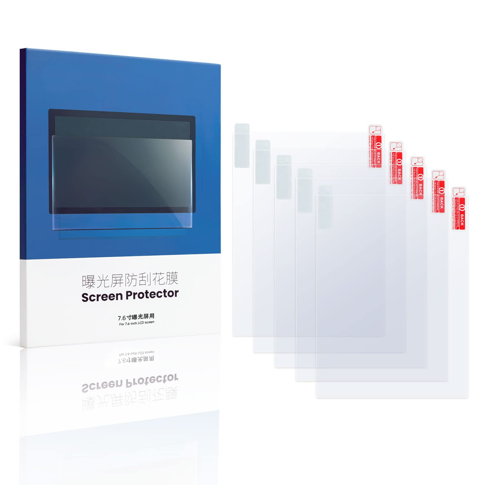 Anycubic Photon M3 Screen Protector,Original Protective Film 5Pcs Compatible with 7.6 inch SLA UV Resin 3D Printers-Thickness 0.1mm-ONLY for Photon M3(NOT for Photon M3 Plus)