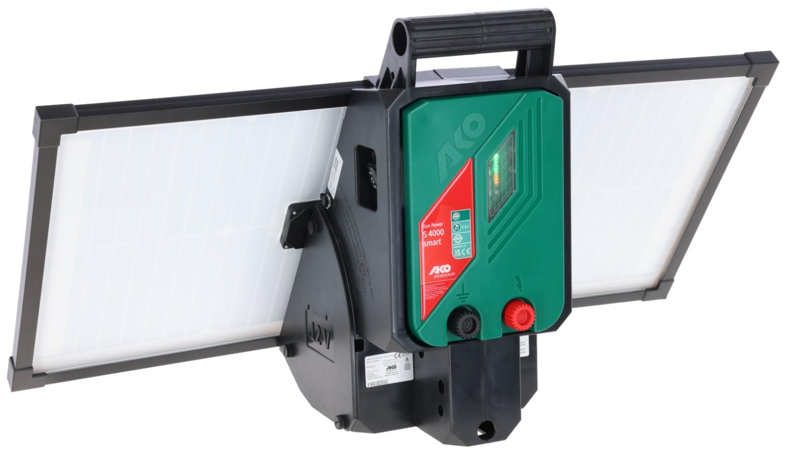 AKO Sun Power S 4000 Smart (monitoraggio per recinzioni mobili, Tester per recinzioni e batterie, Accessori per Animali, Animali da pascolo, Recinzione per Animali) 372954