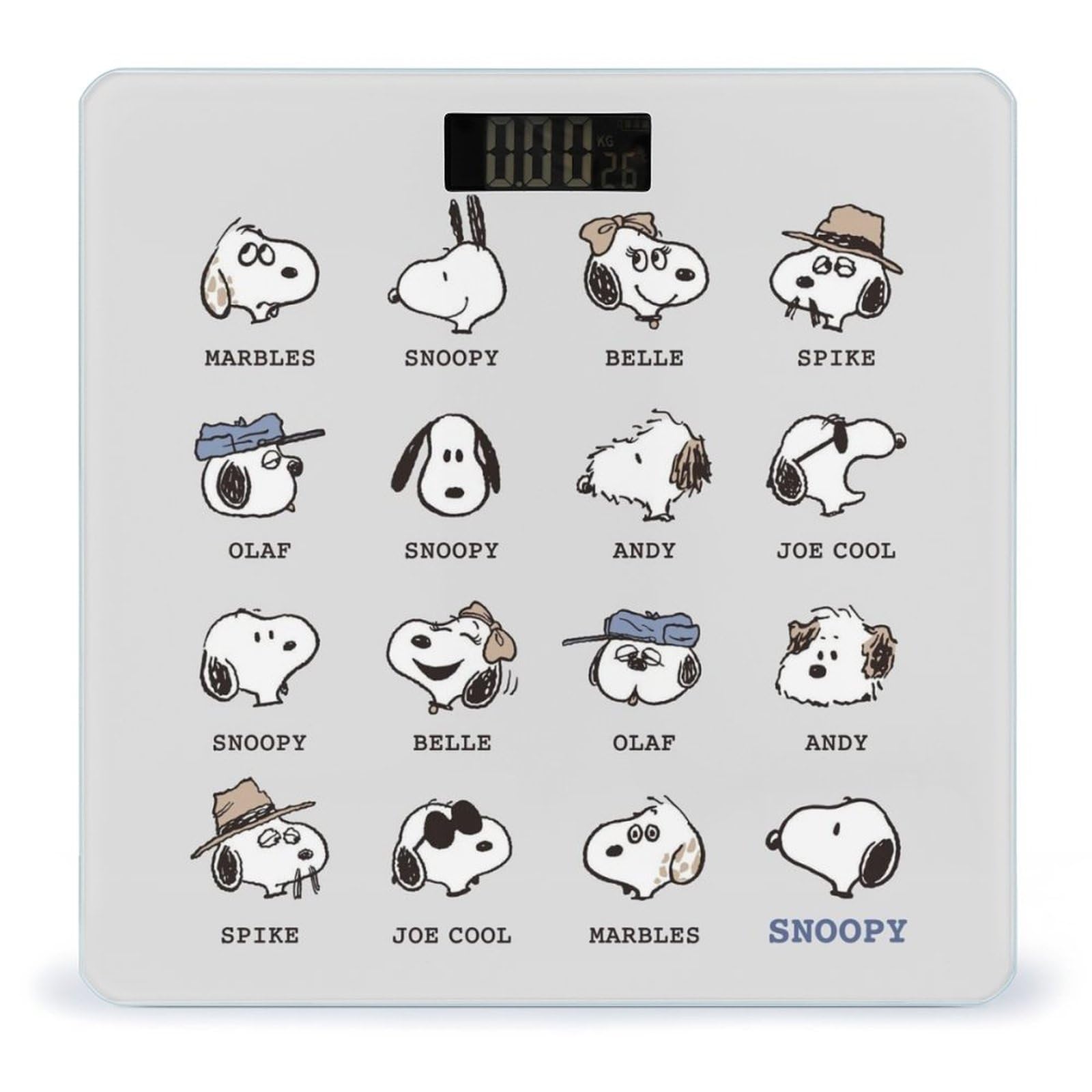 Amazon.co.jp: スヌーピー 体重計 デジタル 乗るだけ 電源自動ON