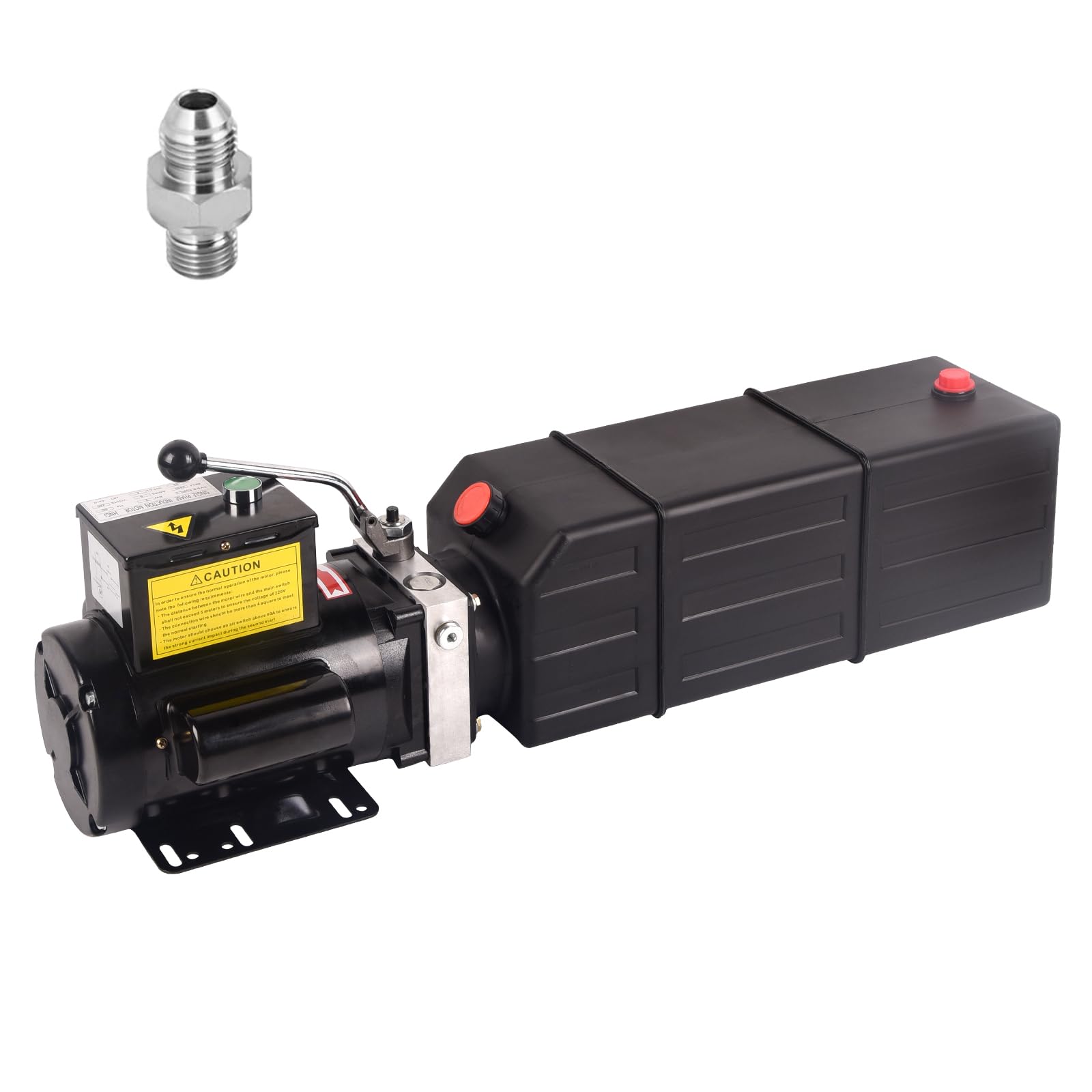 Doppy Hydraulic Pump 16 Quart, 4 Gallon Hydraulic Power Unit 220V 2HP 3450 RPM Single Phase Electric Hydraulic Car Lift Pump for Dump Trailer Car Lifting & Industrial