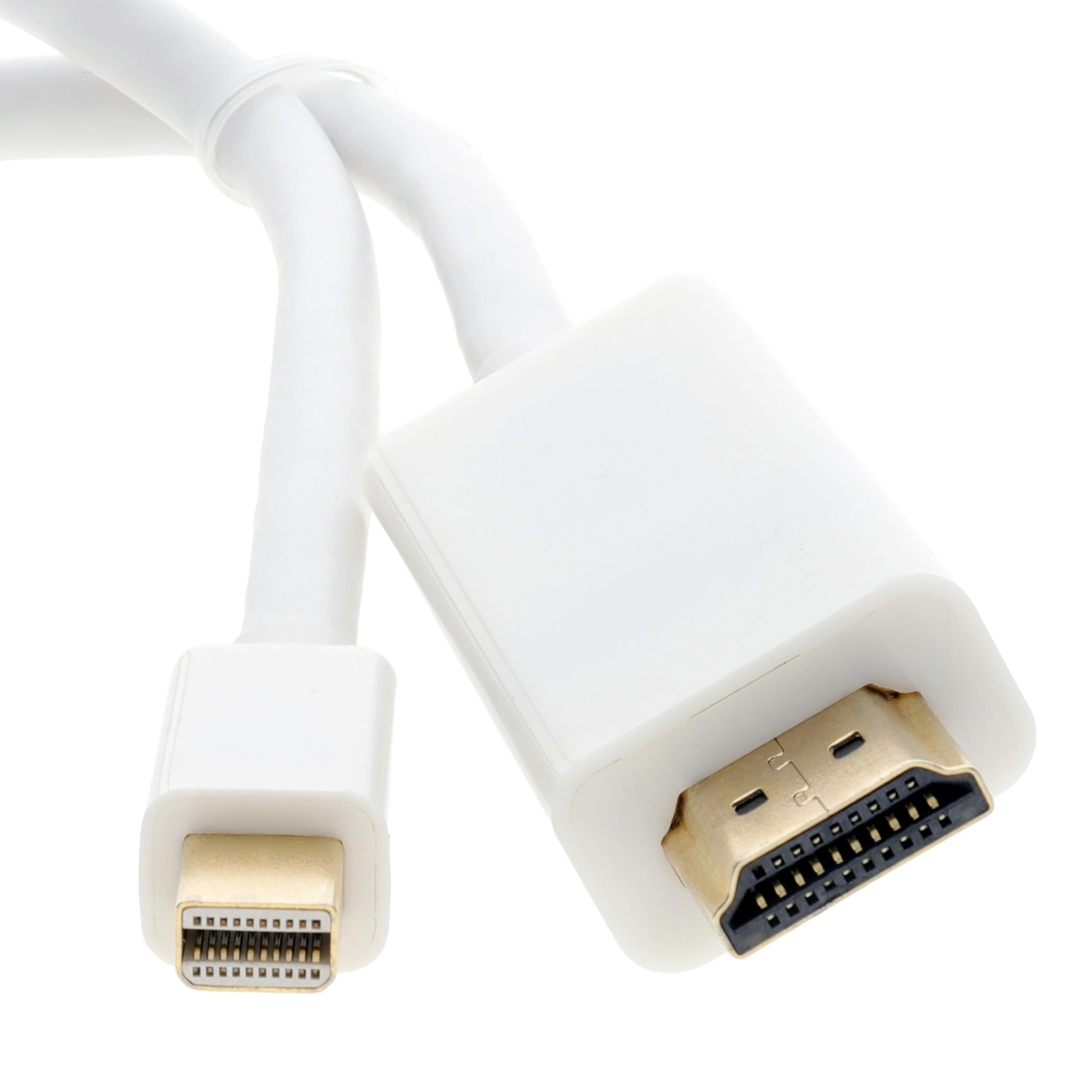 2m Mini DisplayPort/Thunderbolt Mac Laptop to HDMI Cable Monitor/TV Video+Audio