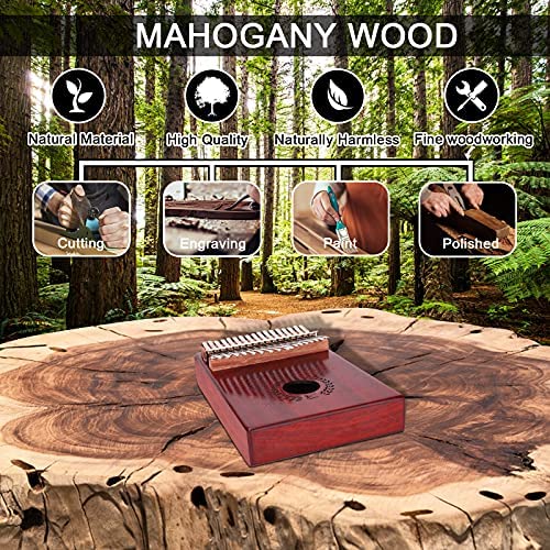 Kalimba Piano à pouce 17 touches, piano portable Mbira avec étui de protection, kit tout-en-un, livre de chansons rapide… - Les Beatles, Paul McCartney, John Lennon, RIngo Starr, George Harrison Kalimba Piano à pouce 17 touches, piano portable Mbira avec étui de protection, kit tout-en-un, livre de chansons rapide… – Image 6