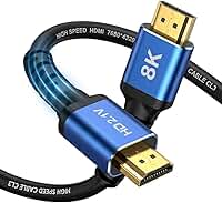 CABO HDMI 8K • 2.1 UHD • 144Hz • MTS • 3D, 48 GBPS, HDR, TV • Games em geral • Conector Banhado Ouro • 1,5 Metros • Premium