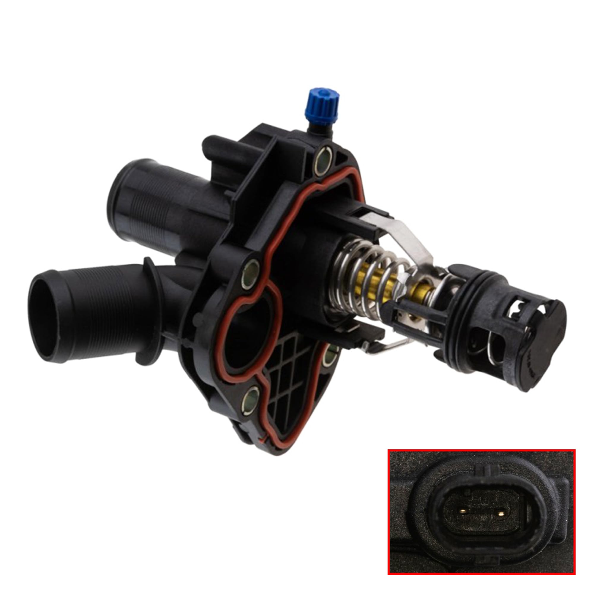 Partsline Boîtier Thermostat d'Eau 1.2/1.2 Puretech/1.2 THP | Compatible C3 Aircross I, C3 III, Corsa F, Crossland, 208 II équivalent à 9811034680, 3553595