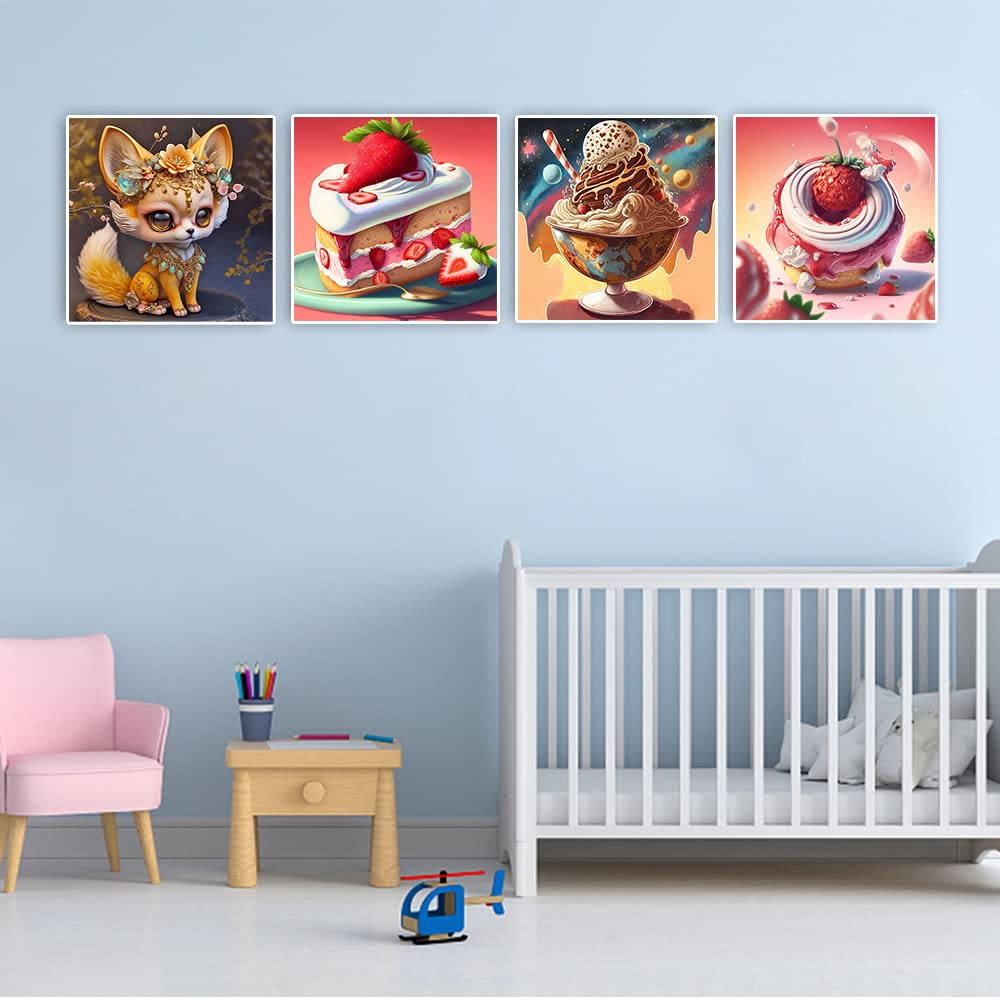 Broderie Enfant Lot De Diamond Painting Glace 30X30 Cm Ai Diamond Painting Peinture Strass