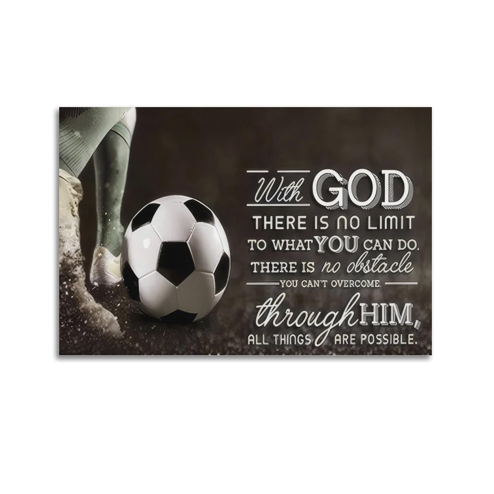 xiaoxiaoshen Everything Is Possible Quote Motivational Canvas Poster Wall Art Prints Room Aesthetic Murals Bedroom And Living Decorations 20x30inch(50x75cm)