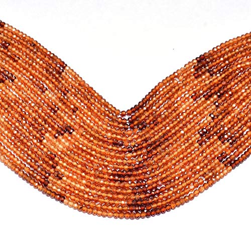 Perles Hessonite Grenat 3-4mm pour ateliers bijoux bohèmes chic