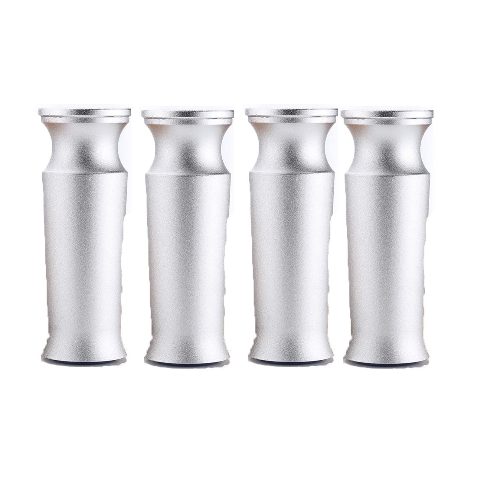 4 sztuki regulowanych nóg meblowych, stopki do sofy ze stopu aluminium, metalowe nogi do łóżka, nogi podporowe do stolika RTV, szuflady DIY, stoliki nocne, srebrne, 10 cm/3,9 cala, regulowan