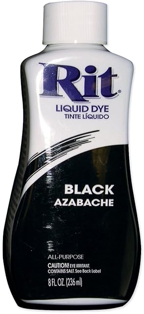 Rit Dye Liquid 8oz-Black Liquid 8oz-Black