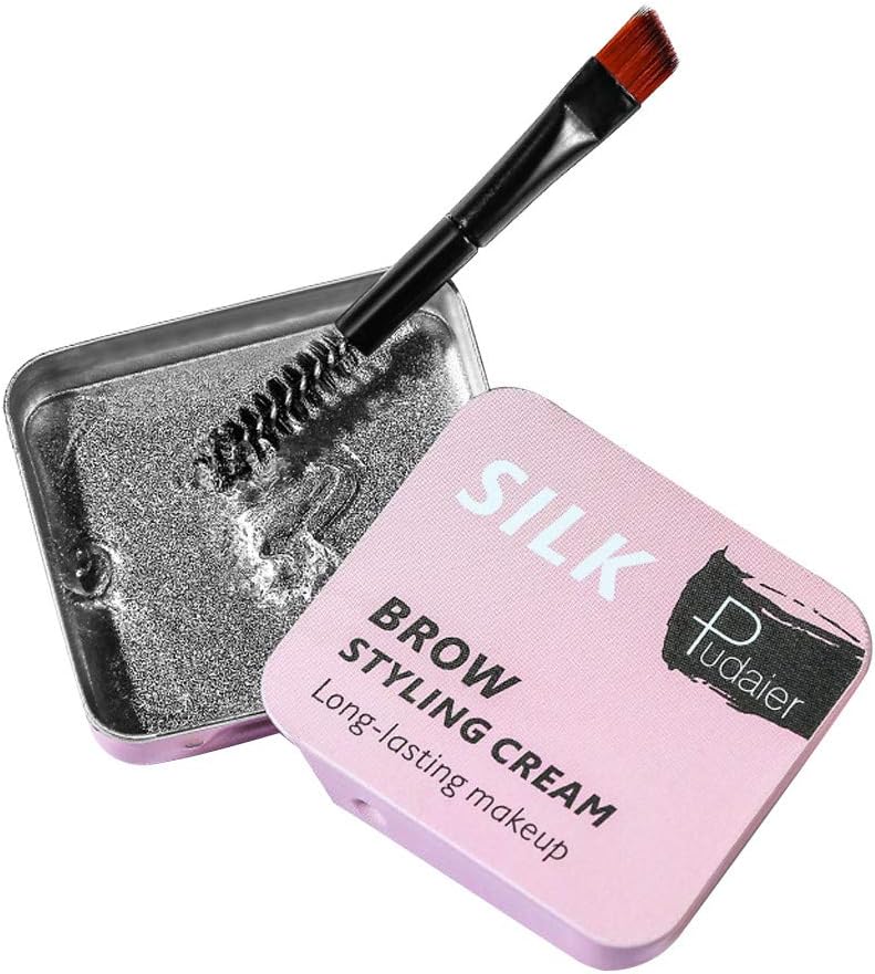 Liyes Eyebrow Shaping Soap, Long Lasting Eye Brow, Makeup Styling Gel Wax, Defined Brows, Balm Styling Brows Soap Kit - with Brush - for Natural Brows Style Design (Multicolor)