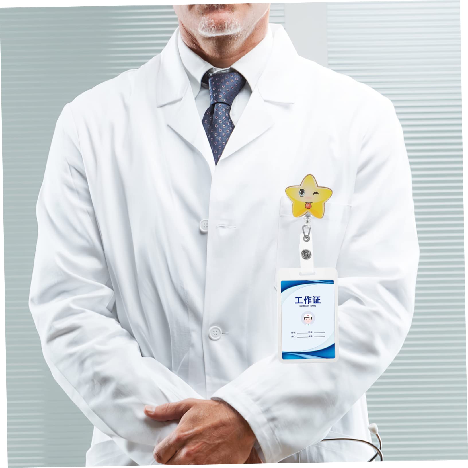 Tofficu 20pièces Porte-badges Rétractables Avec Clip De Ceinture Pour Cartes Identité Et Badges Professionnels Pratique Pour Travailleurs Industrie Hôpitaux Écoles Et Bureaux