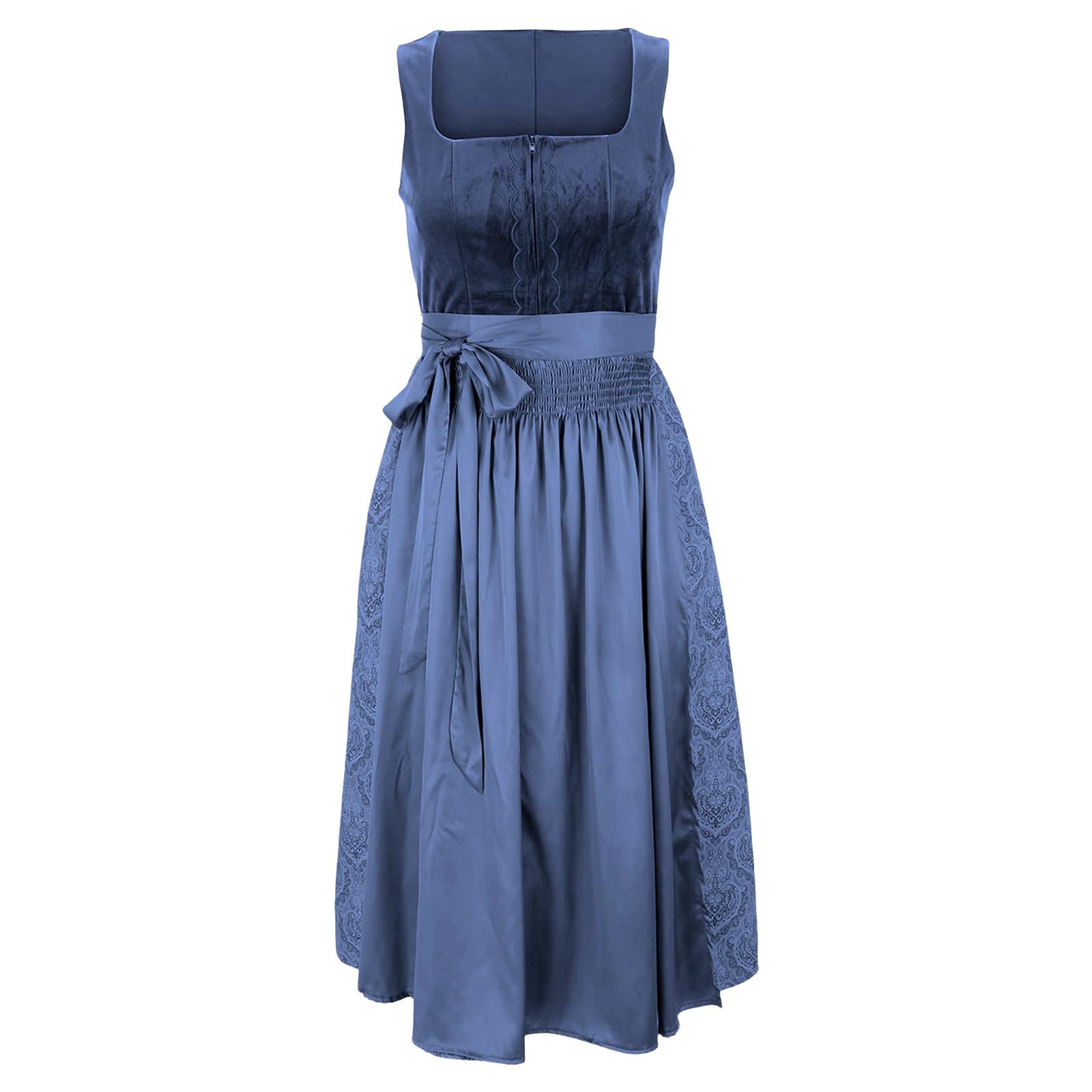 Dirndl Damen Dirndelkleider Oktoberfest Damen Outfit Dirndl-Komplettsets Midi Dirndl Lang Grosse Grössen Wiesn Outfit Trachtenkleid für Volksfest